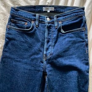 Redone straight leg jeans